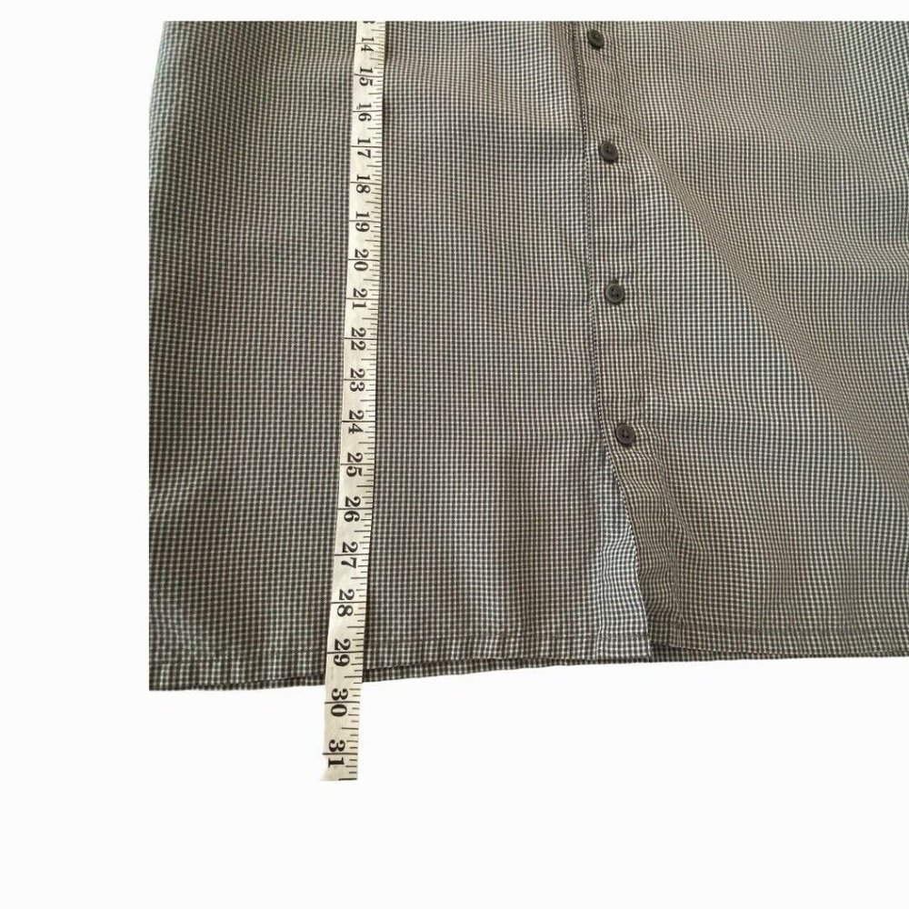 Columbia Declination Trail II Medium Short Sleeve Shirt Omni-Shade Gray Plaid - Picture 10 of 12